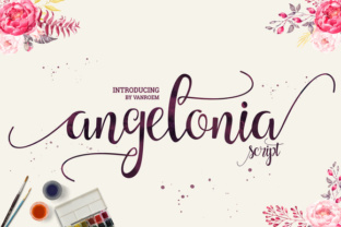 Angelonia Font: A Script Typeface for Editorial Design