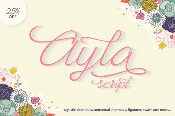 Ayla: The Script Typeface for Scroll-Stopping Design