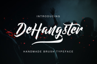 DeHangster: A Hand Brush Script Typeface for Editorial Design
