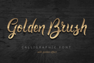 Golden Brush: A Handmade Script Font for Editorial Design