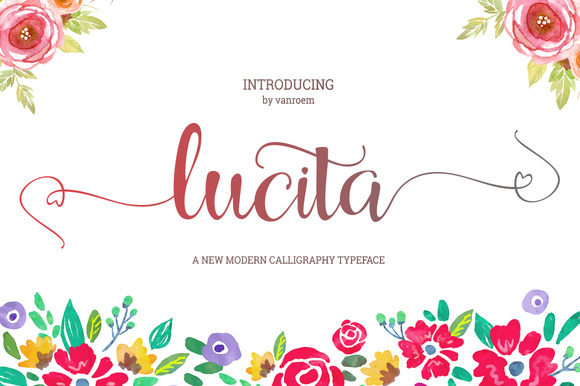 Lucita: A Modern Script Font for Web Design