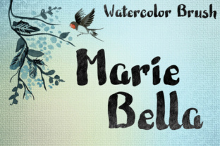 Marie Bella: A Playful Watercolor Font for Web Design