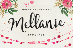 Mellanie Typeface: A Handmade Script Font for Crafters