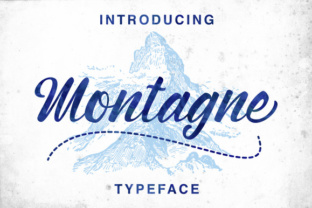 Montagne Typeface: A Hand-Painted Script for Makers