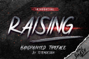 Raising Font Review: A Rough, Handbrushed Typeface for Bold Brands